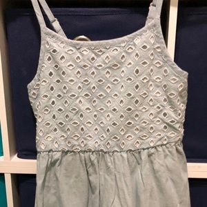 Blue eyelet dress
